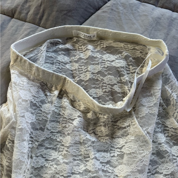 12th tribe odessa Cream Lace Maxi Skirt medium - Picture 10 of 10